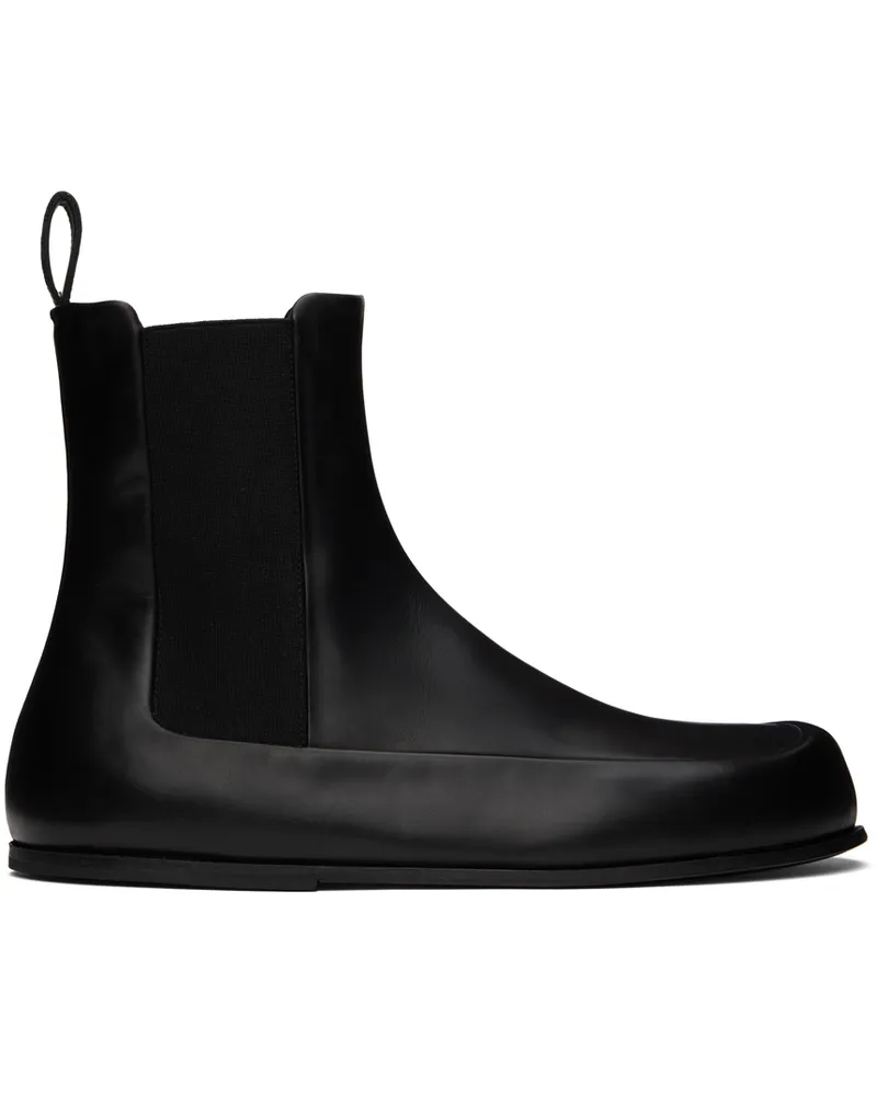 Marsèll Black Accomoda Beatle Chelsea Boots Black