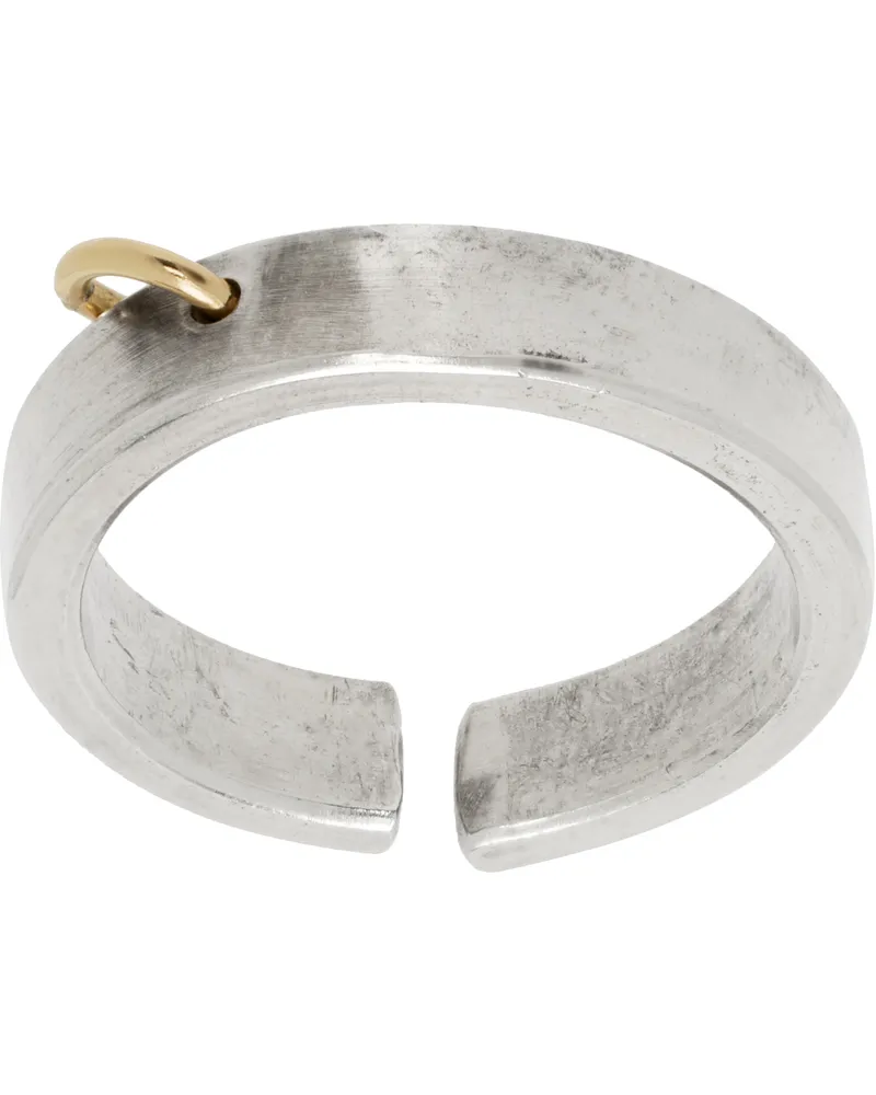 TITLE OF WORK Silver & Gold Mixed Metal Ring Silver