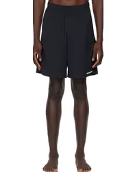 Jil Sander Black Printed Swim Shorts Black