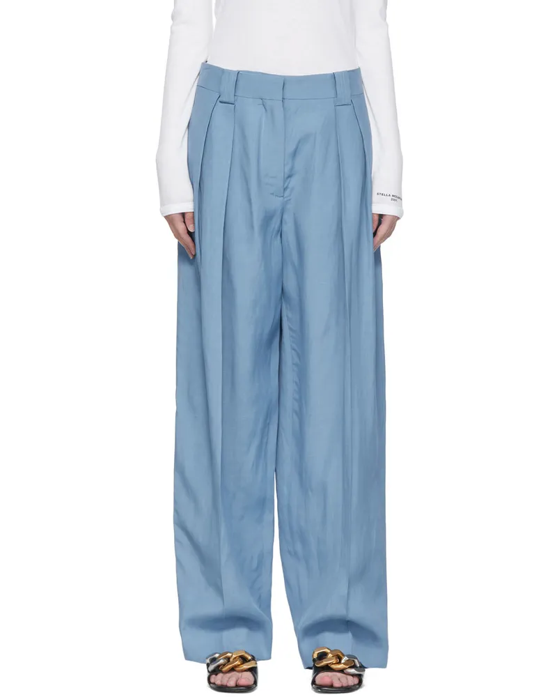 Stella McCartney Blue Viscose Trousers 4218