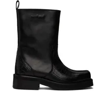 Black Arizona Croco Boots