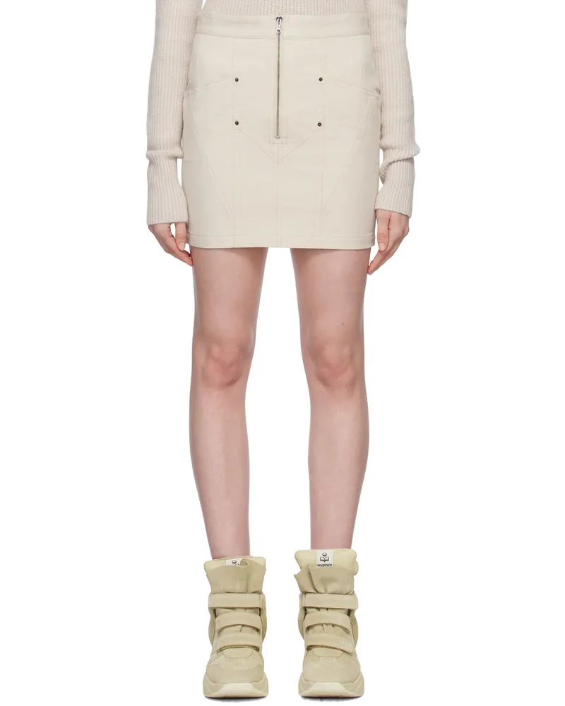 Isabel Marant Off-White Teller Miniskirt 23ec