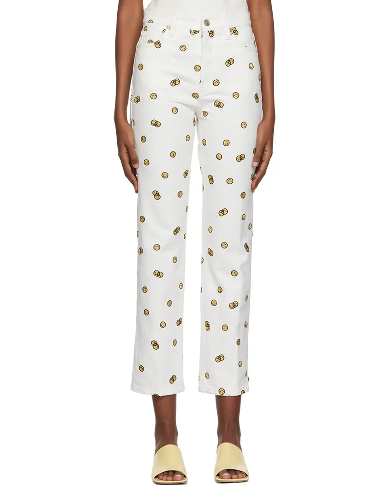 Reformation White Mixed Emotions Jeans Vintage