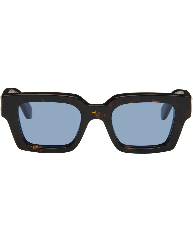 OFF-WHITE Brown & Black Virgil Sunglasses Havana