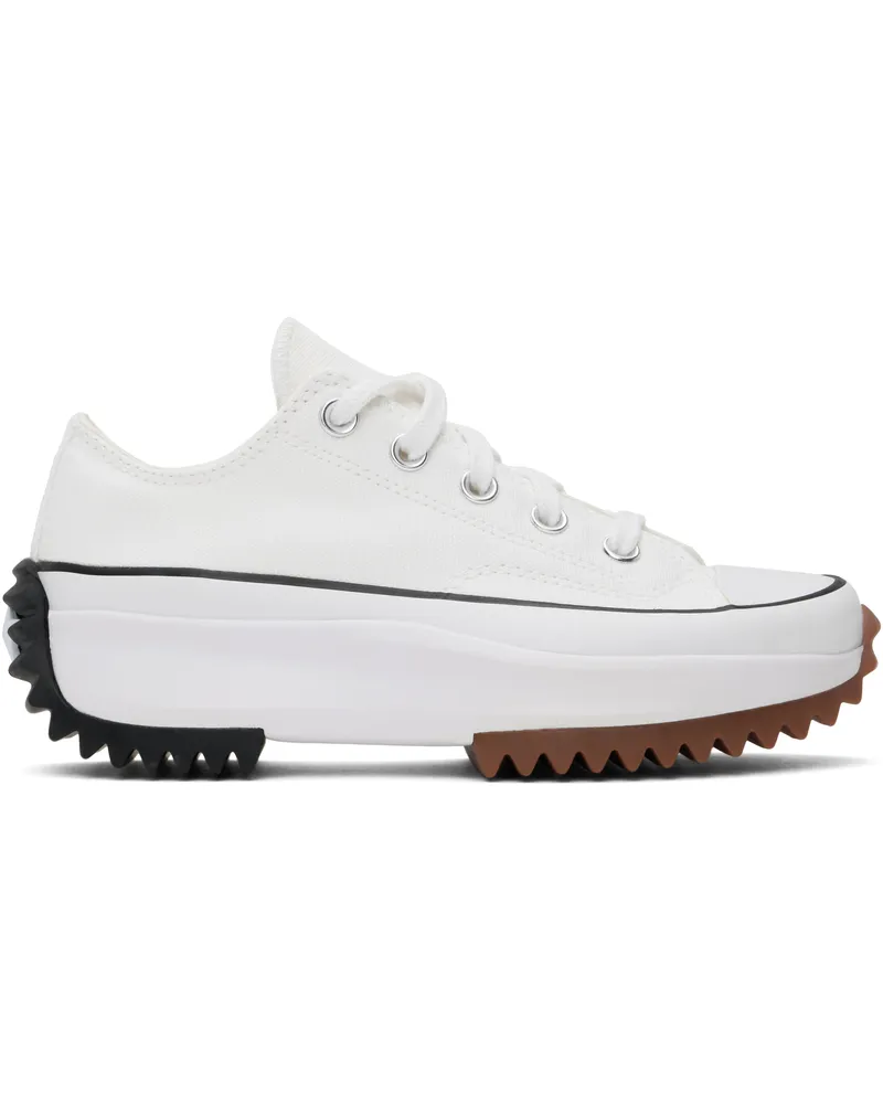 Converse Off-White Run Star Hike Canvas Platform Sneakers White