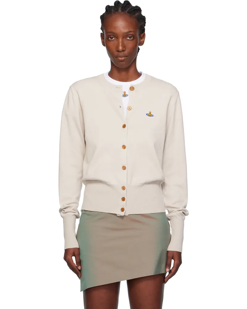 Vivienne Westwood Taupe Bea Cardigan A402