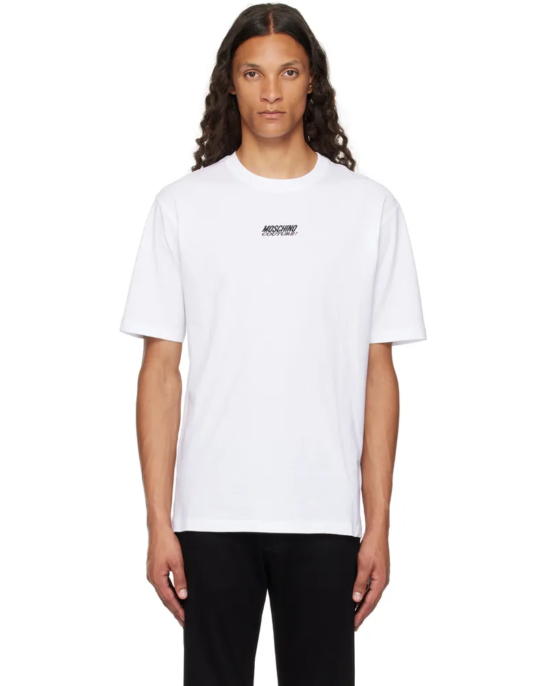 Moschino White 'Moschino Couture!' T-Shirt Multi