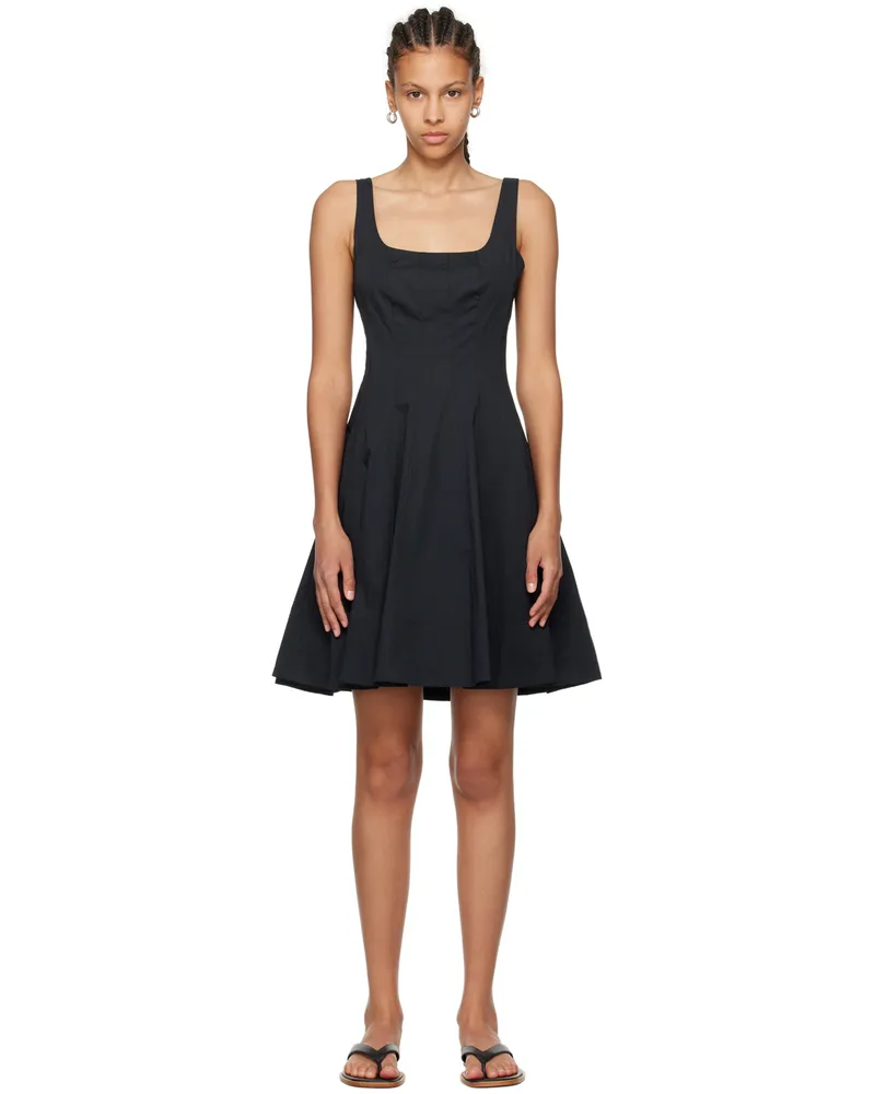 STAUD Black Wells Minidress Black