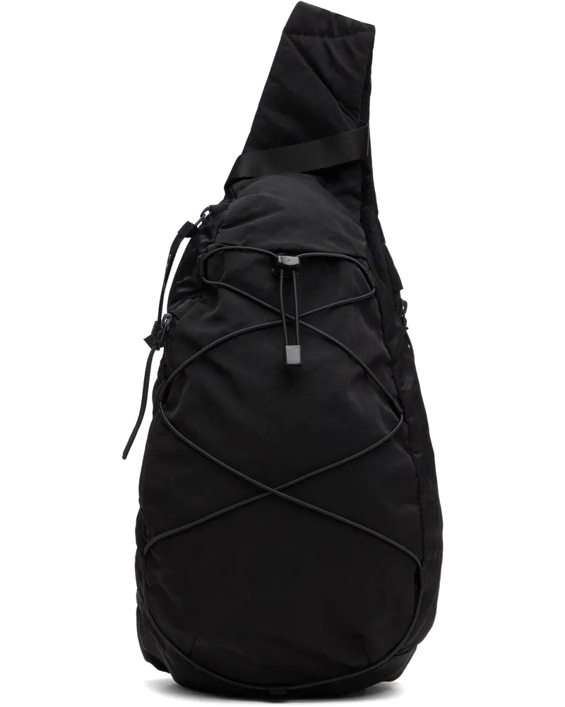 C.P. Company Black Nylon B Crossbody Backpack 999