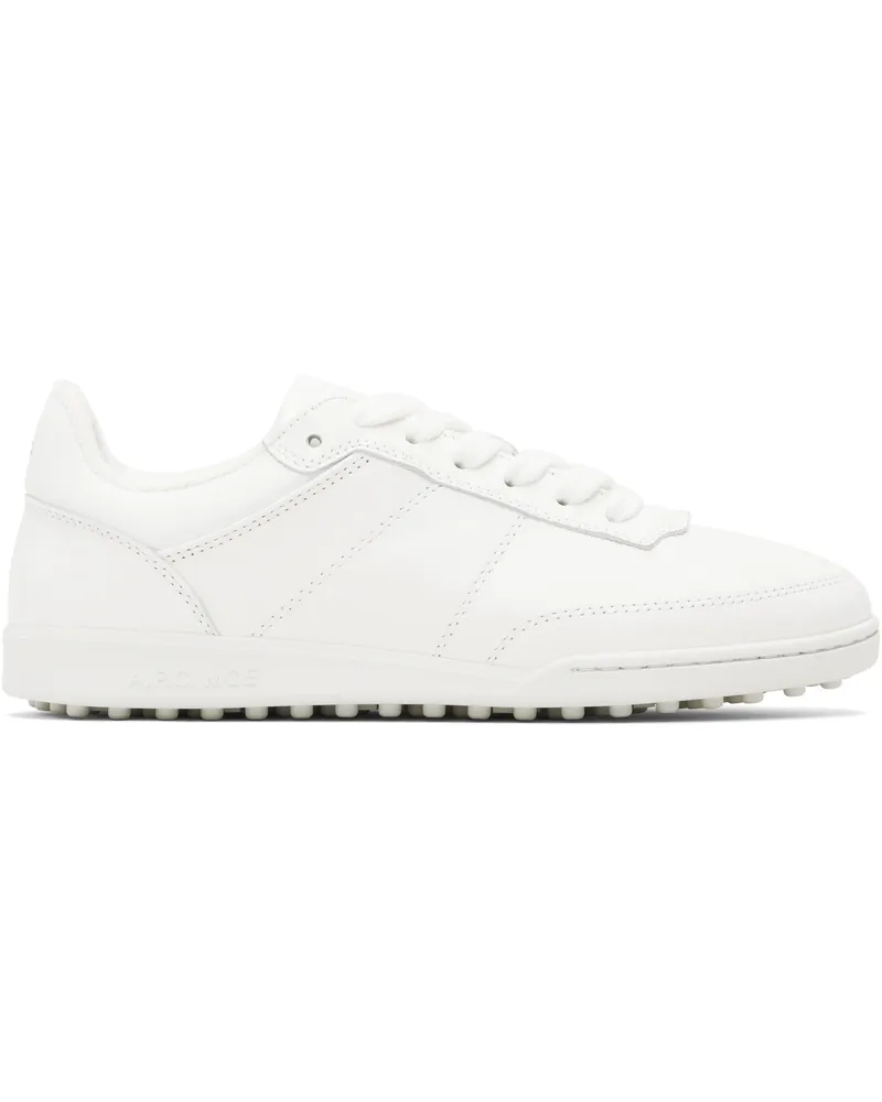 A.P.C. White Moe Sneakers Aab