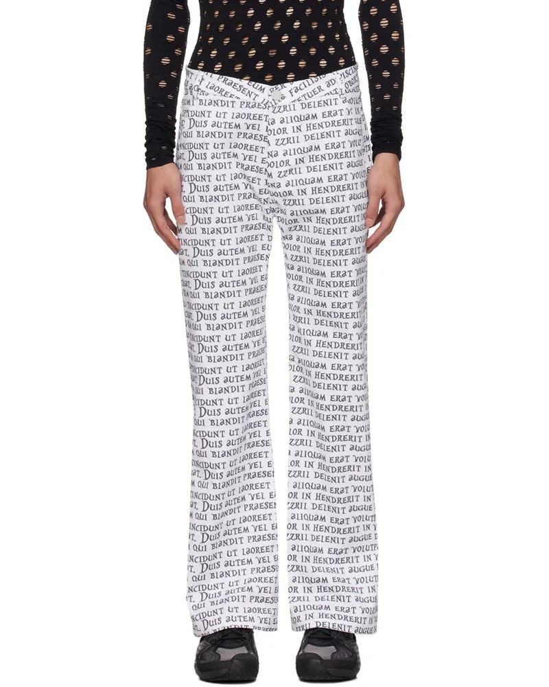 Maisie Wilen White Nebula Trousers Lorem