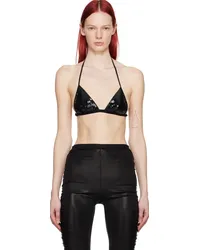 Rick Owens Lilies Black Sequinned Bra Black