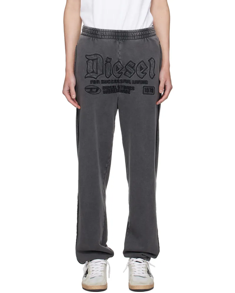 Diesel Black P-Marky-Raw Track Pants 9xx