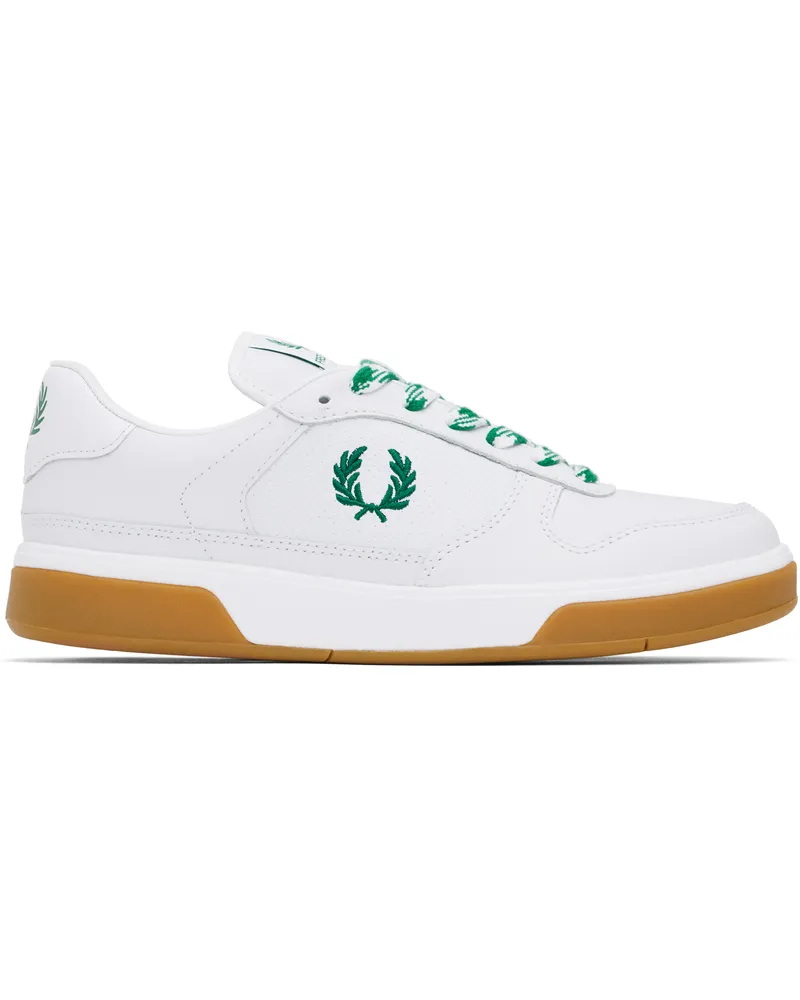 Fred Perry White & Green B300 Sneakers 134