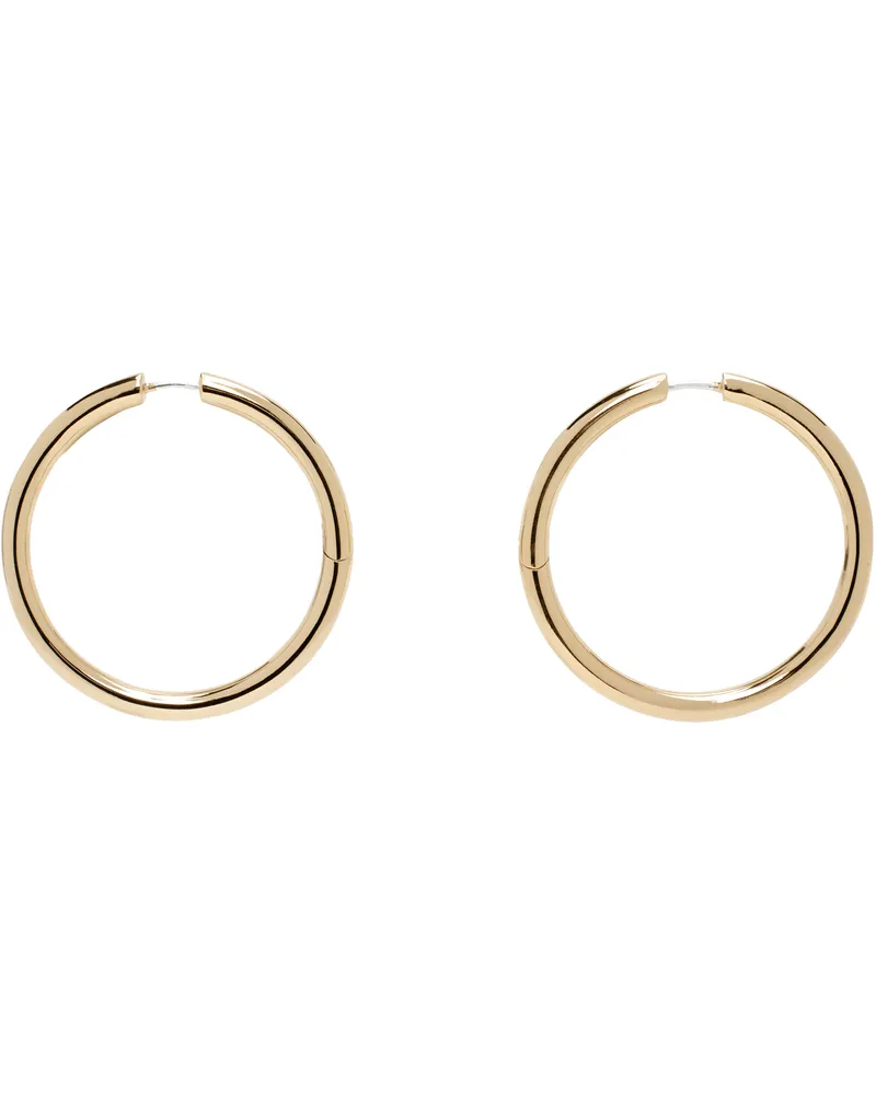 Laura Lombardi Gold Large Seamless Hoop Earrings Gold