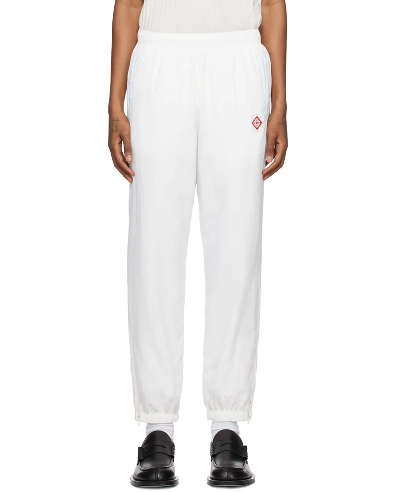 Casablanca Paris White Drawstring Track Pants White