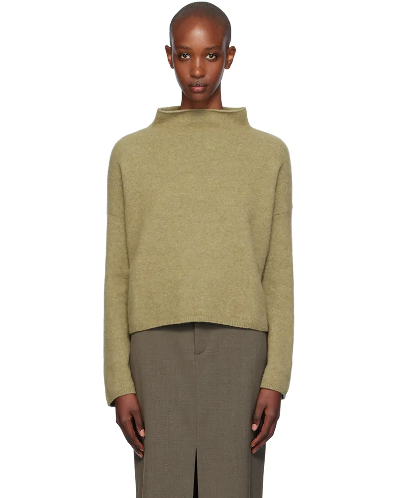 Filippa K Khaki Mika Yak Funnelneck Sweater 0069