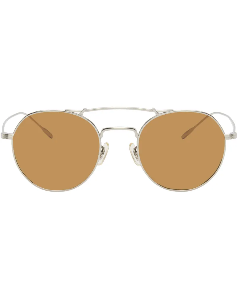 Oliver Peoples Silver Reymont Sunglasses 503653