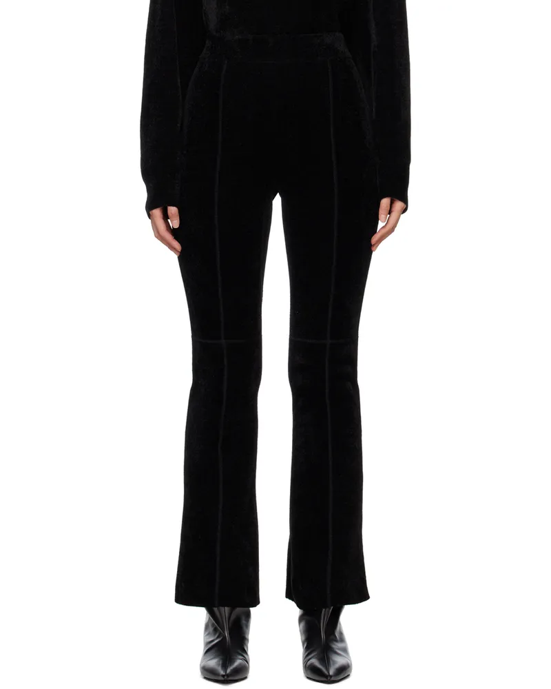 Mame Kurogouchi Black Flared Trousers Black