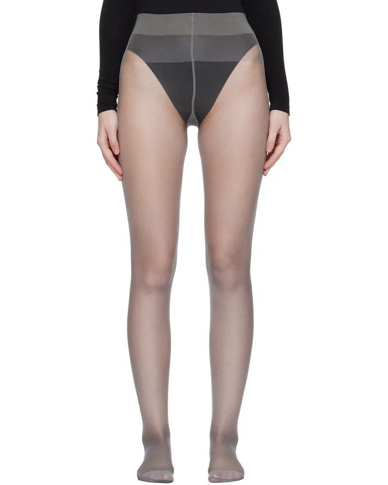 Wolford Gray Satin Touch 20 Tights 7558