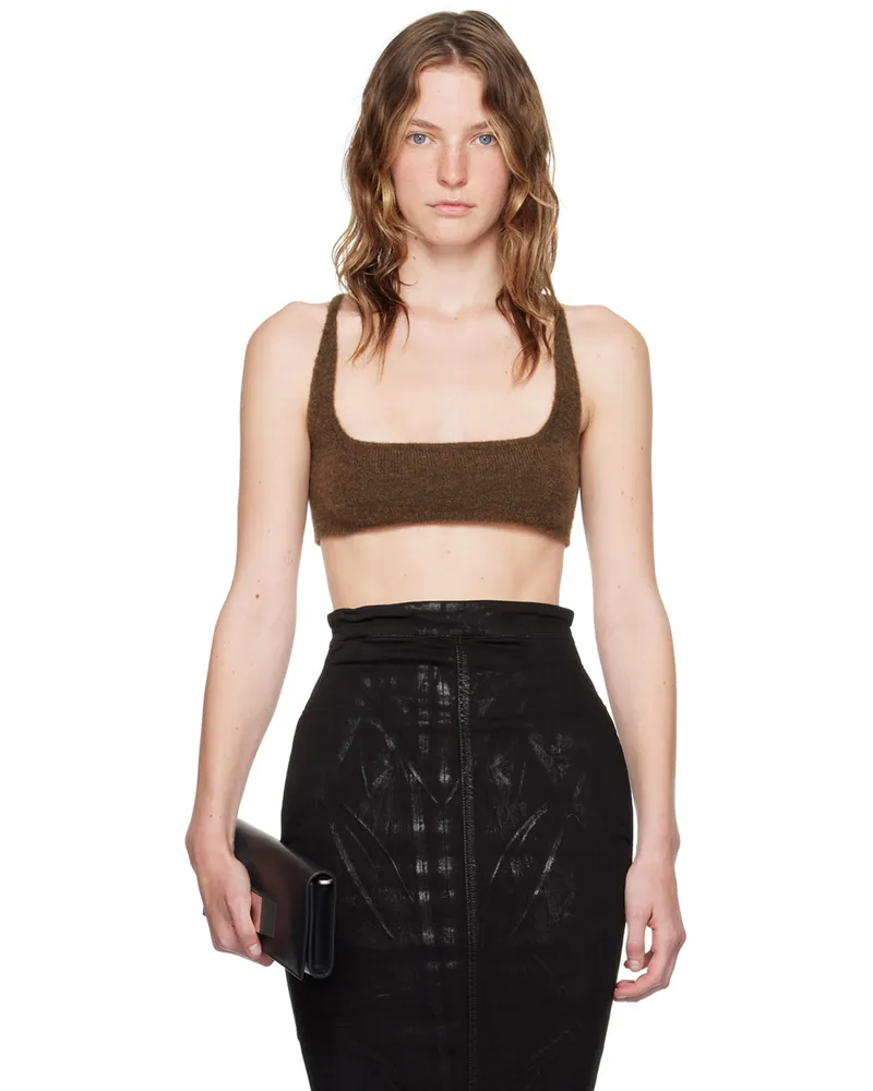 Rick Owens Brown Porterville Unhorny Tank Top 04
