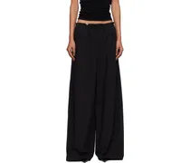 Black Petit Paperbag Waist Trousers