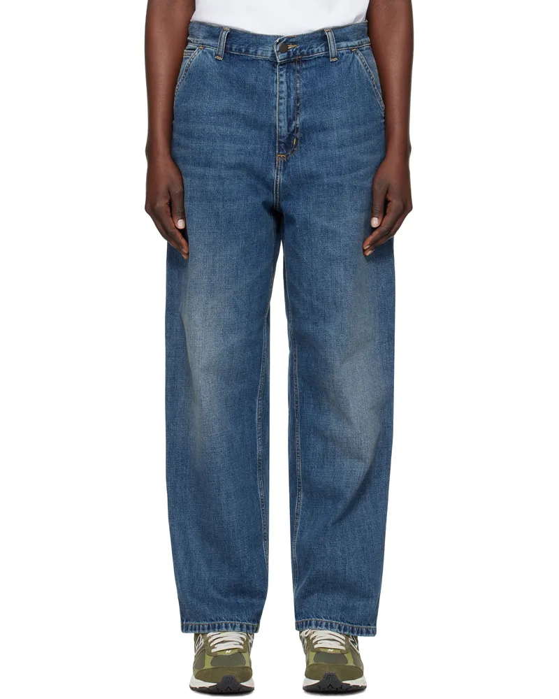 Carhartt WIP Blue Brandon Single Knee Jeans Blue