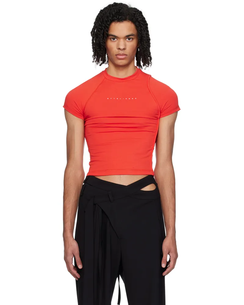 OTTOLINGER Red Deconstructed T-Shirt Red