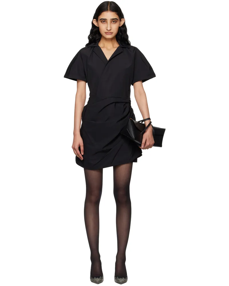 GAUGE81 Black Lucia Minidress 100