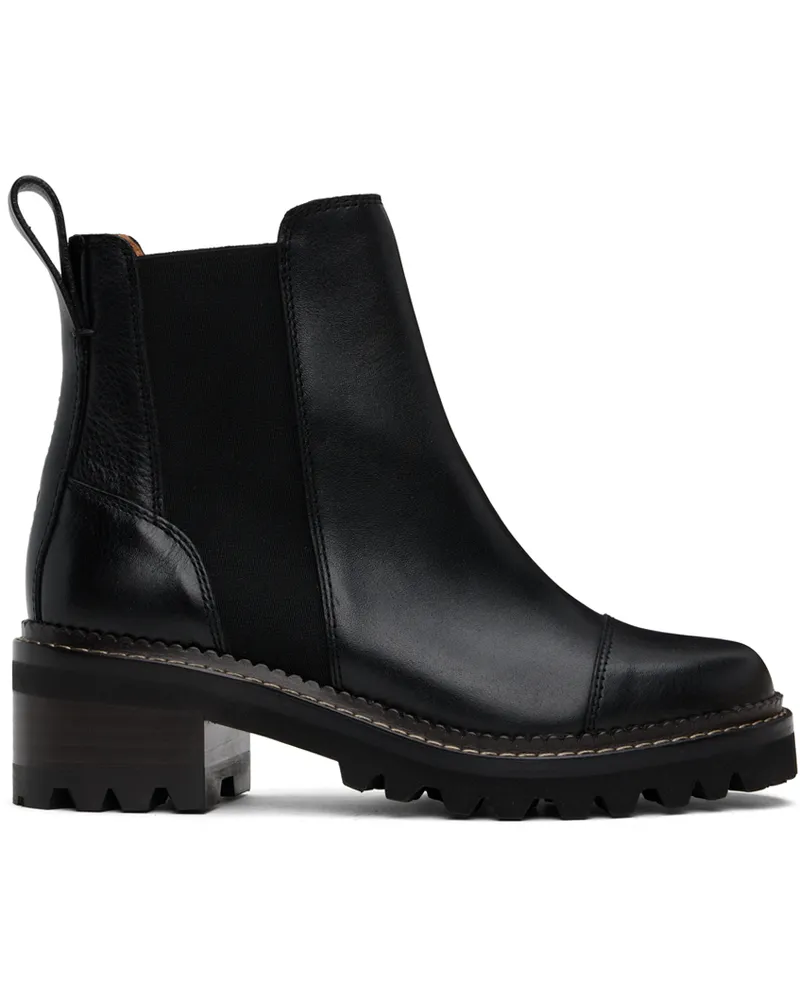 See by Chloé Black Mallory Boots 999-black