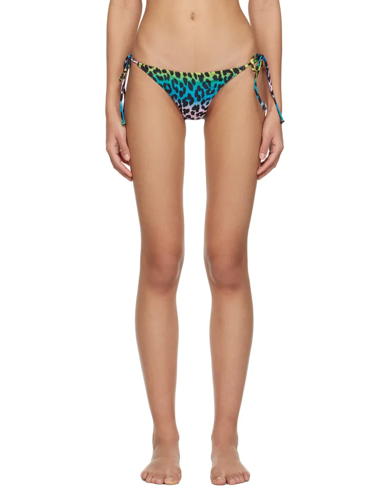Ganni Multicolor Leopard Bikini Bottoms 999