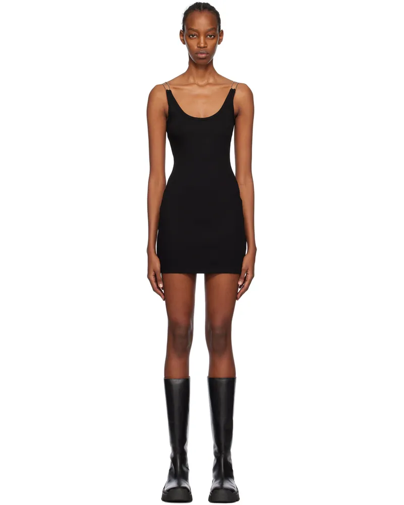 Dion Lee SSENSE Exclusive Black Double Wire Minidress Black