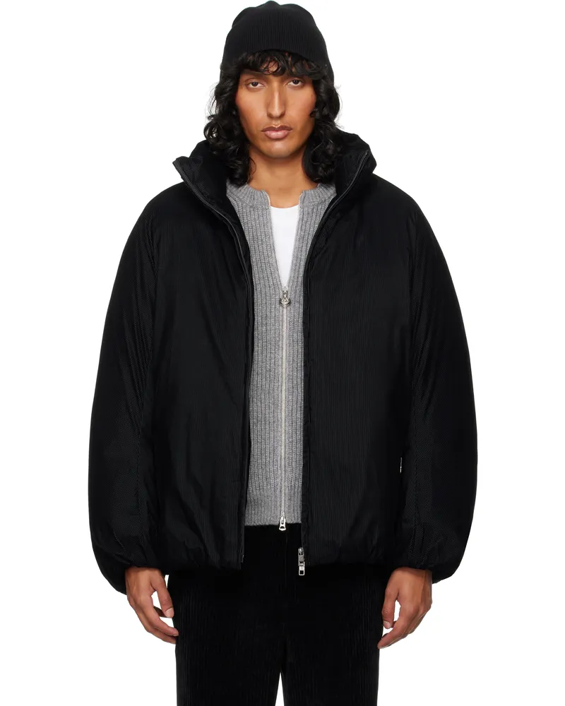 Wooyoungmi Black Flocked Jacket 953b
