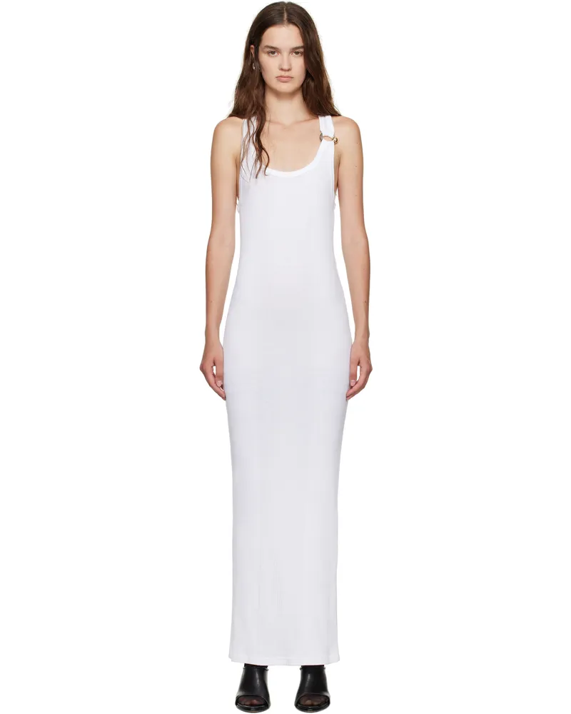 Jean Paul Gaultier White 'The Piercing' Maxi Dress 01