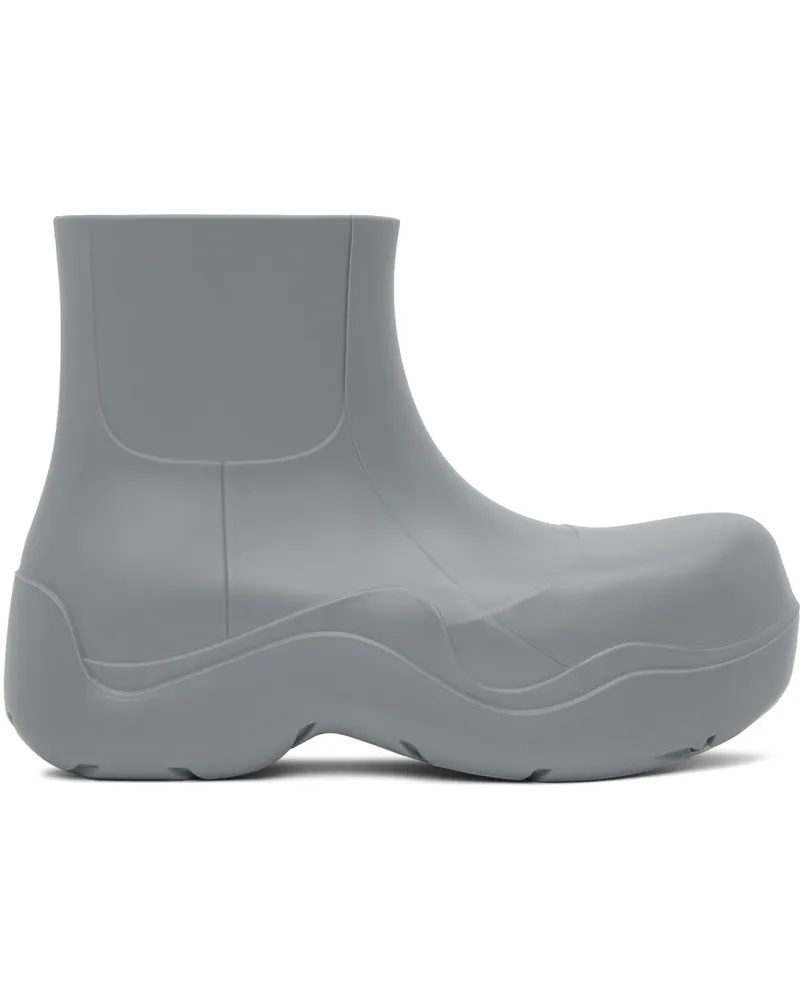 Bottega Veneta Gray Puddle Chelsea Boots 1268-vapor