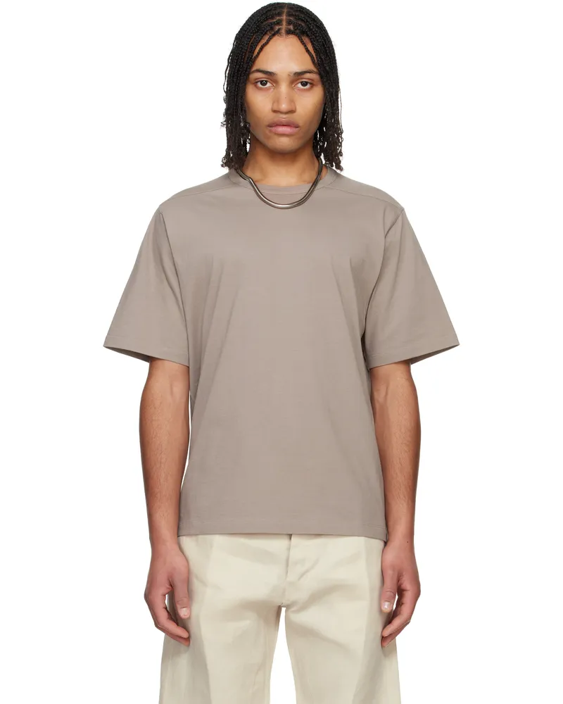 Rick Owens Taupe Hollywood Brad T-shirt 64