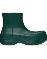 Bottega Veneta Green Matte Puddle Chelsea Boots Billiard