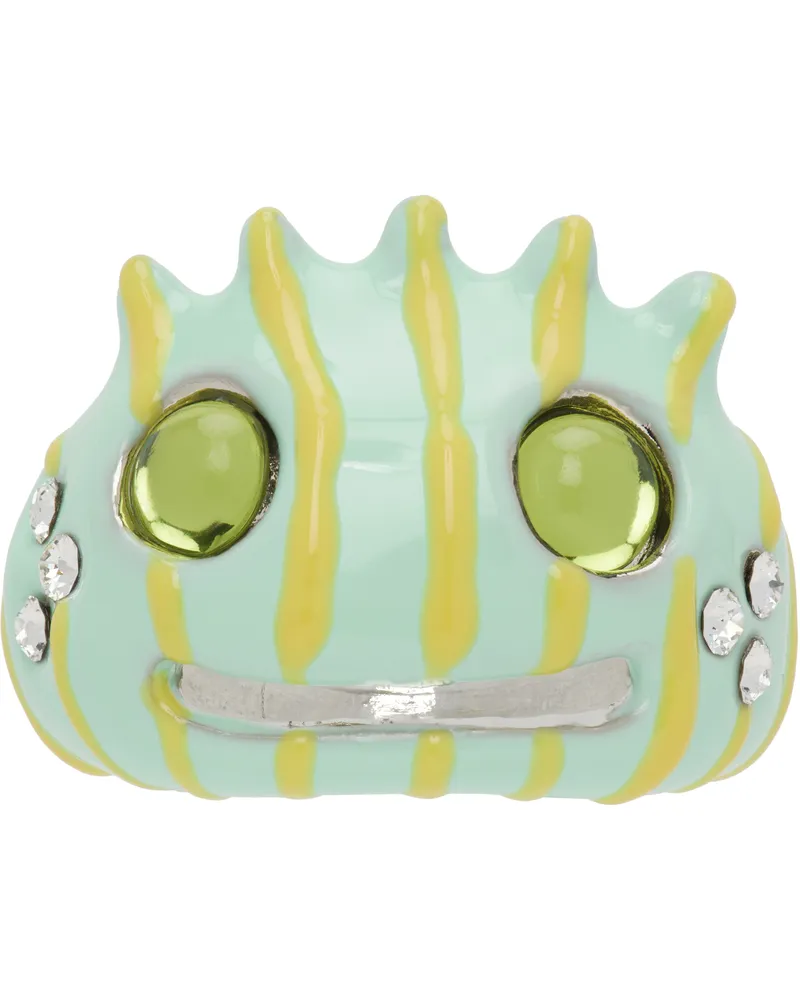 Collina Strada Green Liberty Frog Ring Lemon