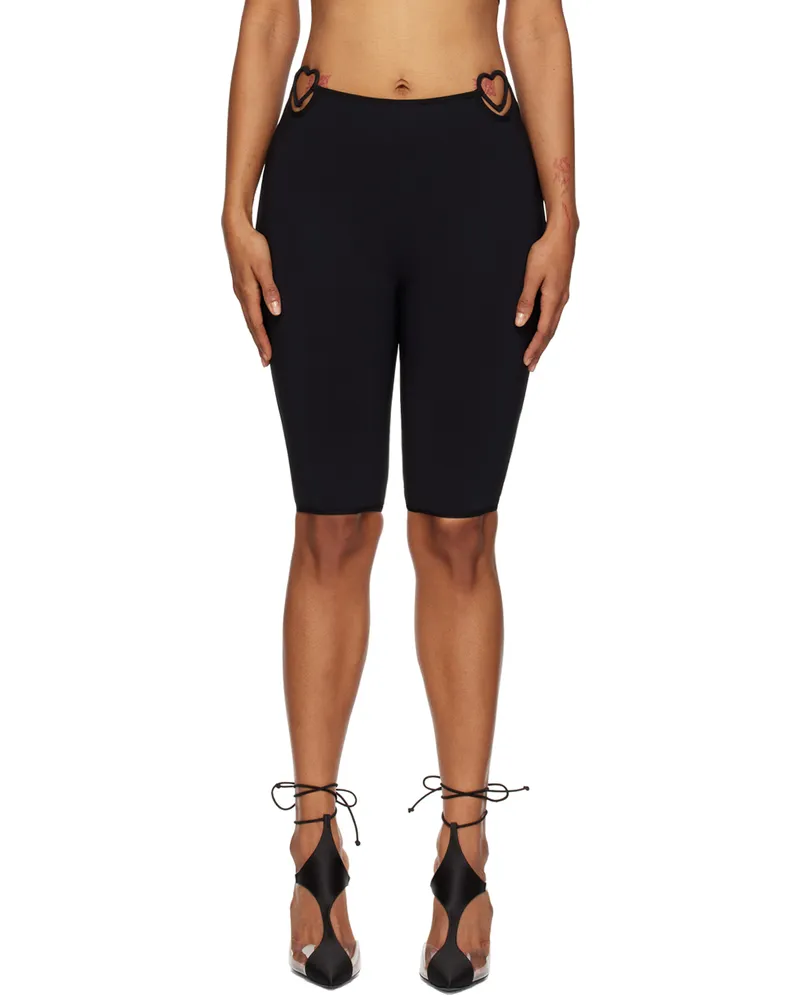 Nensi Dojaka Black Biker Shorts Black