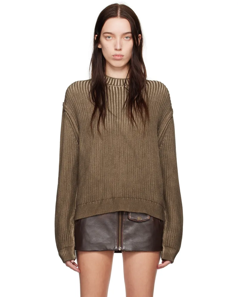 Guess Brown Vintage Washed Sweater F193