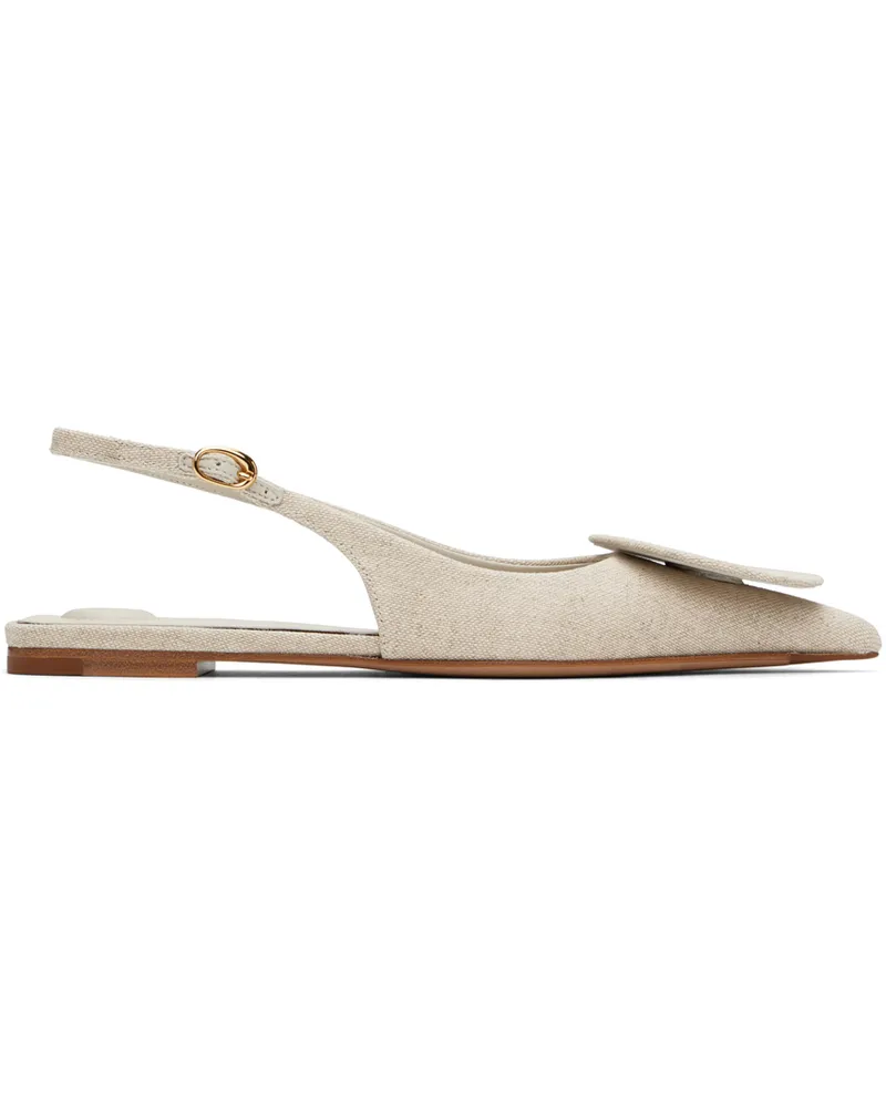 Jacquemus Off-White La Casa 'Les slingbacks Duelo plates' Ballerina Flats 140