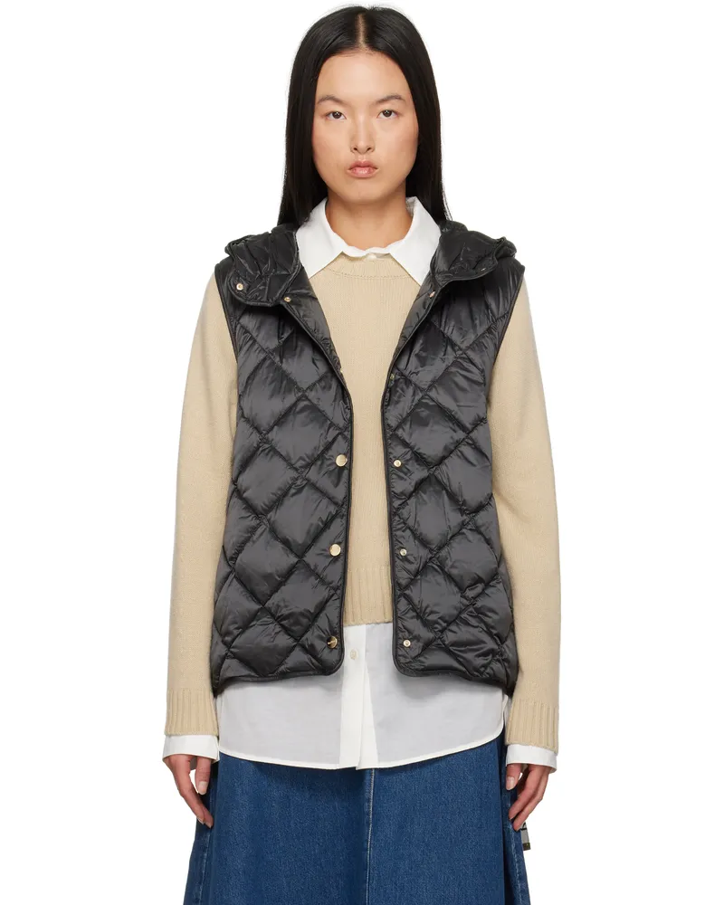 Max Mara Black Trefa Down Vest 078