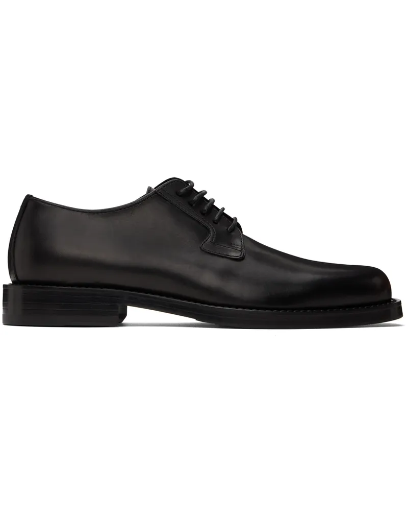 Dries van Noten Black Leather Derbys Black