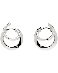 PANCONESI Silver Stellar Hoop Earrings Silver