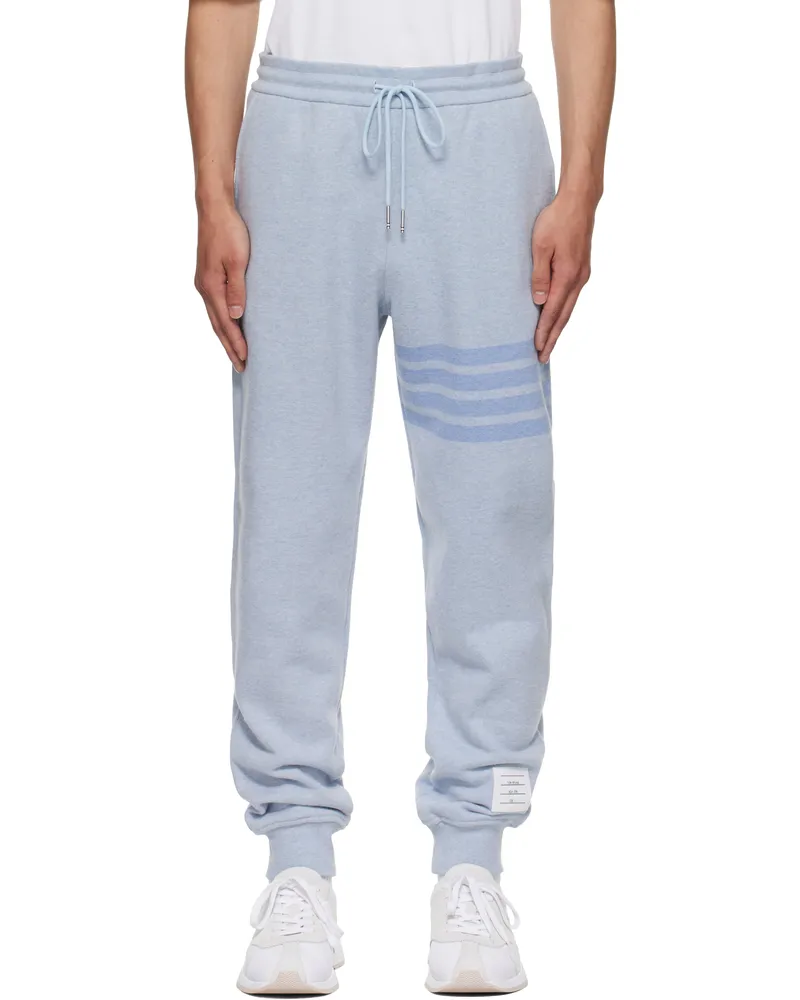 Thom Browne Blue Classic Loopback 4-Bar Sweatpants 480light