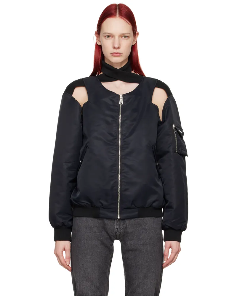 COPERNI Black Cut-Out Bomber Black