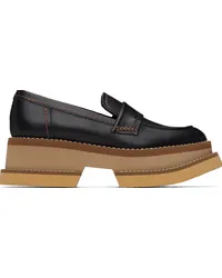 Robert Clergerie Black Banel Loafers Blklcalf