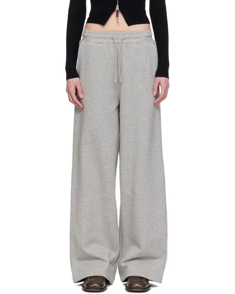 Fax Copy Express Gray Casual Sweatpants Grey
