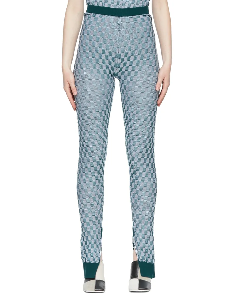 Maison Margiela Green Nylon Leggings 002f
