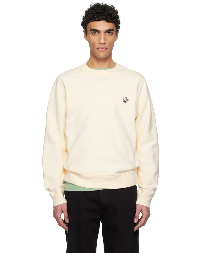 Kitsuné Off-White Barista Fox Patch Regular Sweatshirt P709